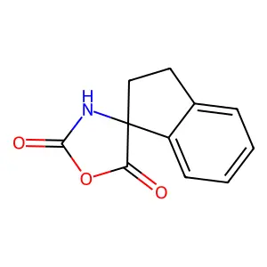 Spiro[1,2-dihydroindene-3,4'-1,3-oxazolidine]-2',5'-dione structure