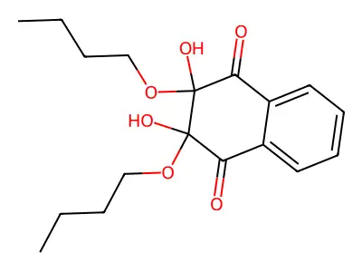2,3-Dibutoxy-2,3-dihydroxynaphthalene-1,4-dione structure
