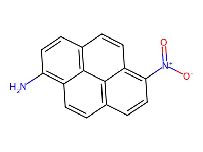 1-Pyrenamine, 6-nitro- structure