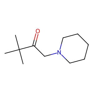 2-Butanone, 3,3-dimethyl-1-(1-piperidinyl)- structure