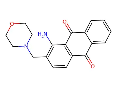9,10-Anthracenedione, 1-amino-2-(4-morpholinylmethyl)- structure