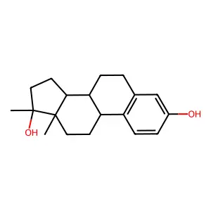 17α-甲基雌二醇 structure