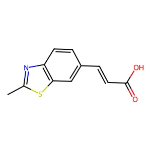 3-(2-Methyl-1,3-benzothiazol-6-yl)prop-2-enoic acid structure