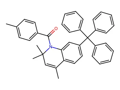 (4-Methylphenyl)-(2,2,4-trimethyl-7-tritylquinolin-1-yl)methanone structure