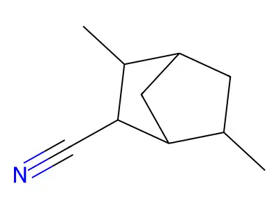 3,6-Dimethylbicyclo[2.2.1]heptane-2-carbonitrile structure