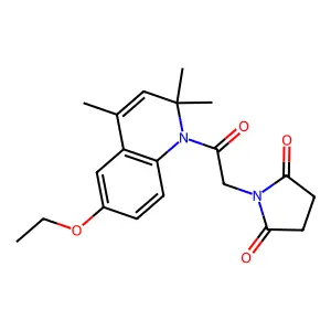1-[2-(6-Ethoxy-2,2,4-trimethylquinolin-1-yl)-2-oxoethyl]pyrrolidine-2,5-dione structure