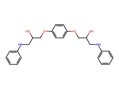 1-Anilino-3-[4-(3-anilino-2-hydroxypropoxy)phenoxy]-2-propanol structure