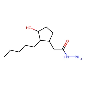 2-(3-Hydroxy-2-pentylcyclopentyl)acetohydrazide structure