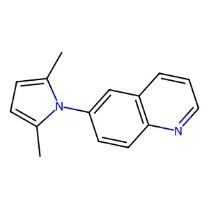 6-(2,5-dimethyl-1H-pyrrol-1-yl)quinoline structure