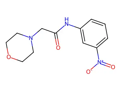 2-morpholin-4-yl-N-(3-nitrophenyl)acetamide structure
