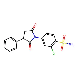 2-Chloro-4-(2,5-dioxo-3-phenyl-1-pyrrolidinyl)benzenesulfonamide structure