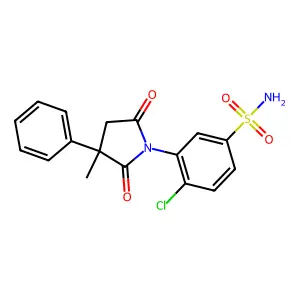 4-Chloro-3-(3-methyl-2,5-dioxo-3-phenylpyrrolidin-1-yl)benzene-1-sulfonamide structure