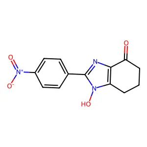 1-hydroxy-2-(4-nitrophenyl)-6,7-dihydro-5H-benzimidazol-4-one structure