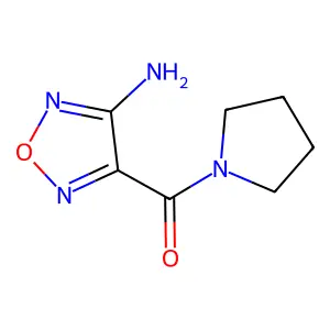 4-(Pyrrolidine-1-carbonyl)-1,2,5-oxadiazol-3-amine structure