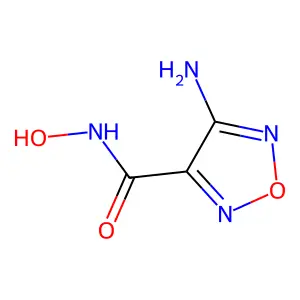 1,2,5-Oxadiazole-3-carbohydroxymic acid, 4-amino- structure
