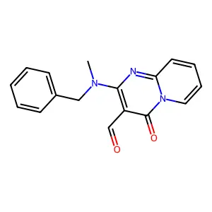 2-[benzyl(methyl)amino]-4-oxo-4H-pyrido[1,2-a]pyrimidine-3-carbaldehyde structure