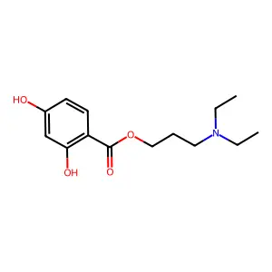 3-(Diethylamino)propyl 2,4-dihydroxybenzoate structure