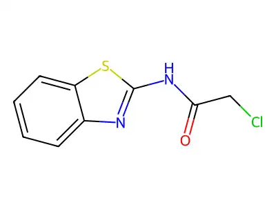 N-(1,3-benzothiazol-2-yl)-2-chloroacetamide structure