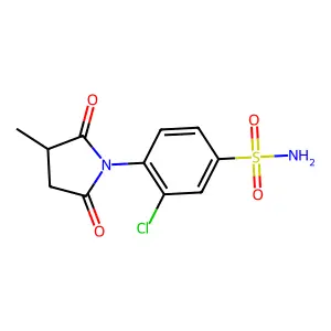 Benzenesulfonamide, 3-chloro-4-(2-methyl-N-succinamido)- structure
