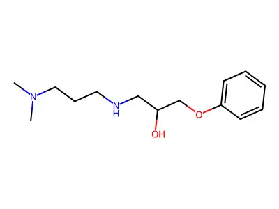 1-(3-Dimethylamino-propylamino)-3-phenoxy-propan-2-ol structure