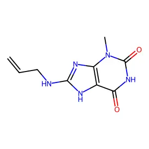 3-methyl-8-(prop-2-enylamino)-7H-purine-2,6-dione structure