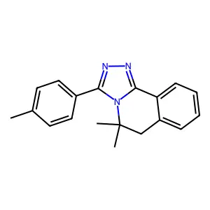 5,5-dimethyl-3-(4-methylphenyl)-6H-[1,2,4]triazolo[3,4-a]isoquinoline structure