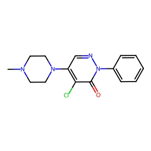 4-chloro-5-(4-methylpiperazin-1-yl)-2-phenylpyridazin-3(2H)-one structure
