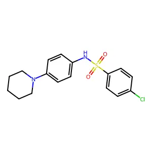 [(4-Chlorophenyl)sulfonyl](4-piperidylphenyl)amine structure