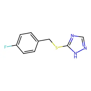 3-[(4-fluorobenzyl)sulfanyl]-4H-1,2,4-triazole structure