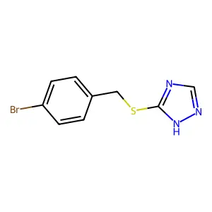 5-[[(4-Bromophenyl)methyl]thio]-1H-1,2,4-triazole structure
