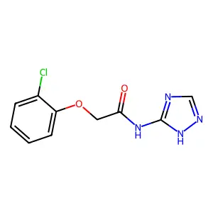 2-(2-chlorophenoxy)-N-(4H-1,2,4-triazol-3-yl)acetamide structure