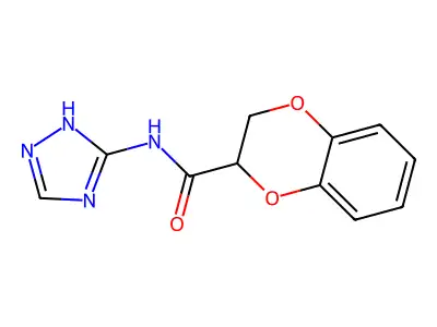 N-(4H-1,2,4-triazol-3-yl)-2,3-dihydro-1,4-benzodioxine-2-carboxamide structure