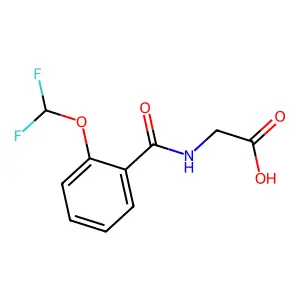 2-((2-(Difluoromethoxy)phenyl)formamido)acetic acid structure