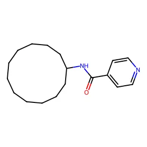 N-cyclododecylpyridine-4-carboxamide structure