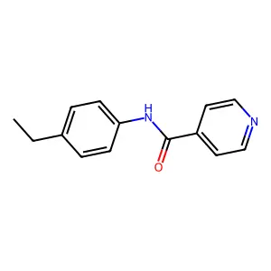 N-(4-ethylphenyl)isonicotinamide structure