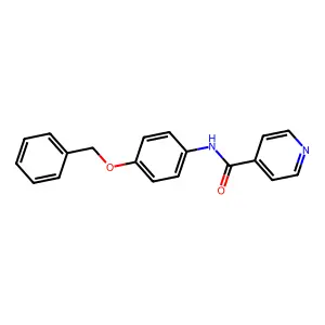 N-(4-苄氧基苯基)吡啶-4-甲酰胺 structure