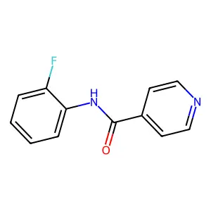 N-(2-fluorophenyl)pyridine-4-carboxamide structure