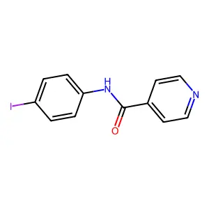 N-(4-iodophenyl)pyridine-4-carboxamide structure