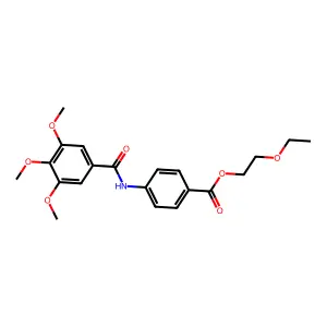 2-Ethoxyethyl 4-[(3,4,5-trimethoxybenzoyl)amino]benzoate structure