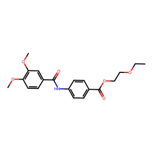 4-(3,4-Dimethoxy-benzoylamino)-benzoic acid 2-ethoxy-ethyl ester structure
