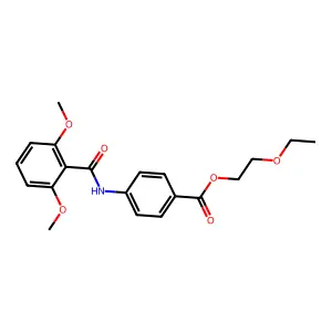 4-(2,6-Dimethoxy-benzoylamino)-benzoic acid 2-ethoxy-ethyl ester structure