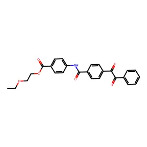 2-Ethoxyethyl 4-({4-[oxo(phenyl)acetyl]benzoyl}amino)benzoate structure