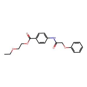 2-Ethoxyethyl 4-[(phenoxyacetyl)amino]benzoate structure