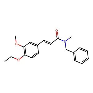 (2E)-N-benzyl-3-(4-ethoxy-3-methoxyphenyl)-N-methylprop-2-enamide structure