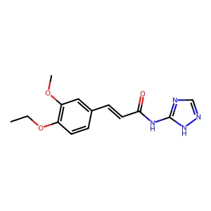 Acrylamide, 3-(4-ethoxy-3-methoxyphenyl)-N-(4H-[1,2,4]triazol-3-yl)- structure