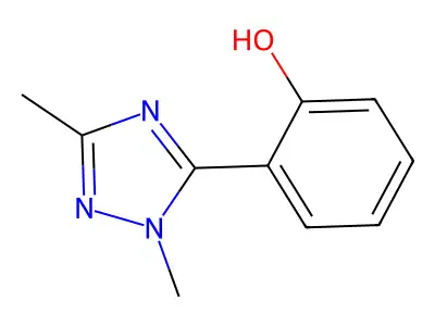 2-(1,3-dimethyl-1H-1,2,4-triazol-5-yl)phenol structure
