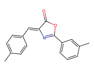 2-(3-Methylphenyl)-4-[(4-methylphenyl)methylene]-5(4H)-oxazolone structure