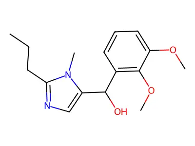 (2,3-dimethoxyphenyl)(1-methyl-2-propyl-1H-imidazol-5-yl)methanol structure