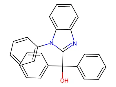 Diphenyl-(1-phenylbenzimidazol-2-yl)methanol structure