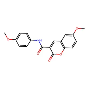 6-methoxy-N-(4-methoxyphenyl)-2-oxo-2H-chromene-3-carboxamide structure